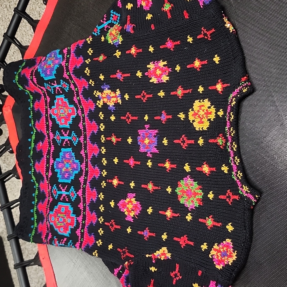 Casual Corner Hand Knitted Vintage Sweater With Beading.Size M #2